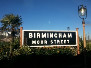 Blue skies at Birmingham Moor Street Station