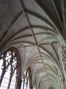 The cloisters in Westminster Abbey