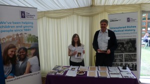 Janine and Ian at The Children's Society Archive stand