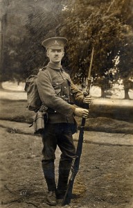 Thomas, who was in the care of The Children's Society and later joined up to fight in the First World War, photo dated 1915