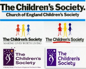 The Children's Society's branding from the 1980s to 2014