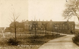 The outside of the building of St. Nicholas’ Home, Pyrford, Surrey, c1910s