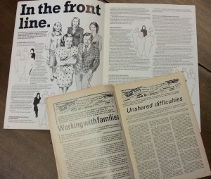 Annual review for The Children's Society, dated 1977/8, and a magazine sent to supporters of the charity, dated 1975, showing the change in emphasis in The Children's Society's work