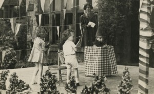 'Jack-in-the-Box' at the summer fete, Gresford War Nursery summer fete, 1942