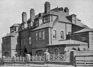 The exterior of St Oswald’s Home, Cullercoats, in1900.