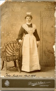 This girl was just about to start her career in domestic service, 1910. During her 12 years at the Bolton-le-Sands Home, she would have been well trained for her new life.