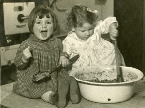 Stirring the Christmas pudding in The Society's homes , c1940s