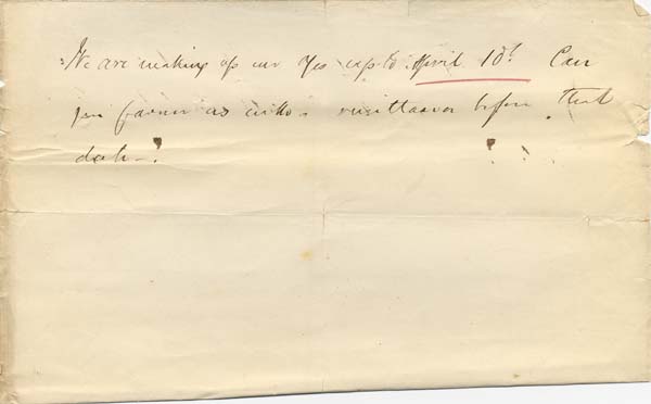 Large size image of Case 2 11. Letter from St. Marks Home for Waifs and Strays  1 April 1887
 page 2