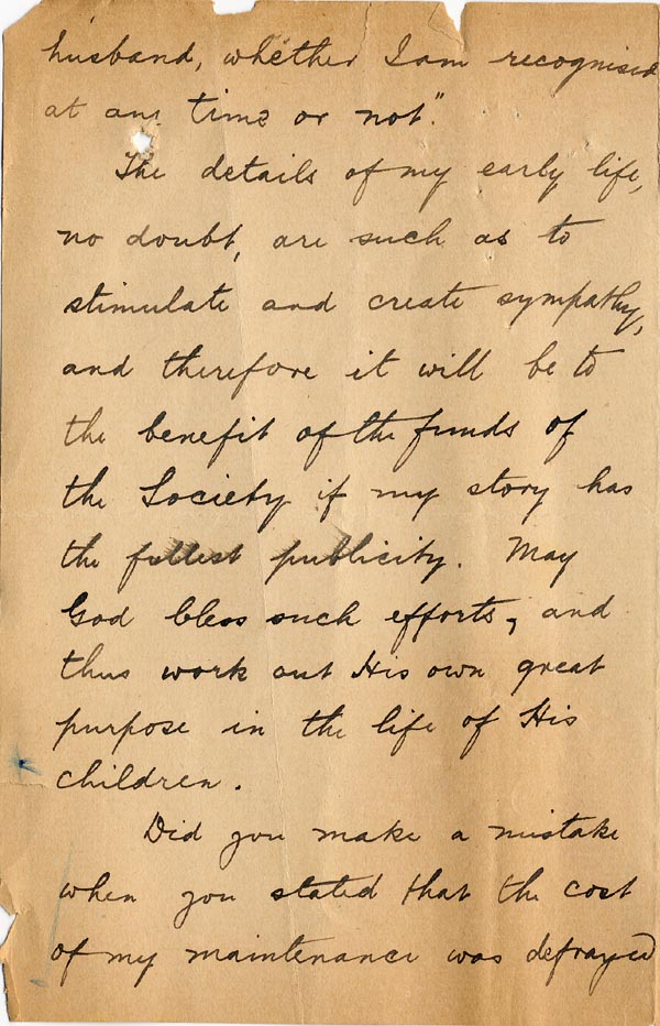 Large size image of Case 2 16. Letter from J.  5 February 1907
 page 2