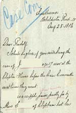 Image of Case 2 9. Letter from H. R. Roxby  25 August 1886
 page 1