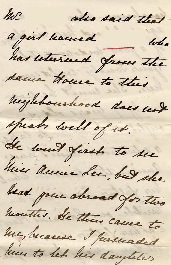 Large size image of Case 175 2. Letter from Miss H.  22 July 1887
 page 3