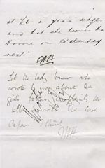 Image of Case 175 5. Memo from Revd Edward Rudolf to Fareham Home  9 August 1887
 page 2
