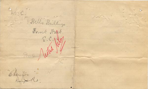 Large size image of Case 201 6. Receipt addressed to E. c. 1904
 page 1