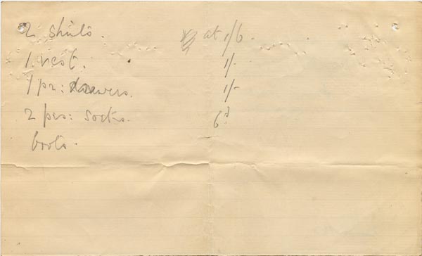 Large size image of Case 201 6. Receipt addressed to E. c. 1904
 page 2