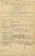 Image of Case 239 2. Application to Waifs and Strays' Society for E.  29 June 1883
 page 1