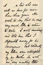 Image of Case 326 10. Letter to Mr. Rudolf from Revd R. 18 March 1893
 page 2