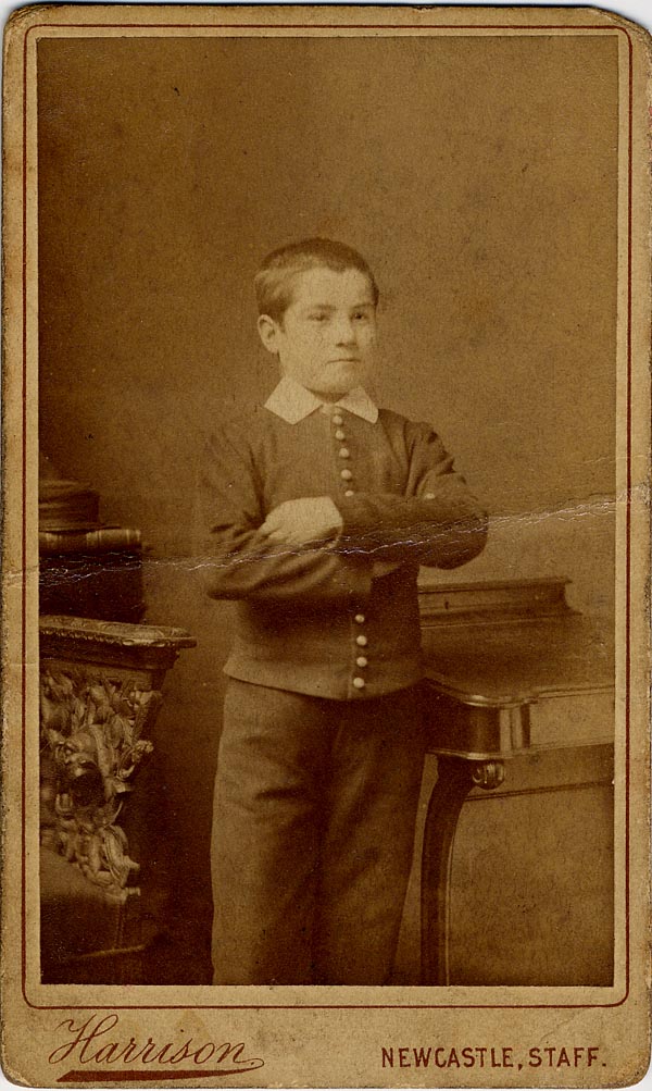 Large size image of Case 512 3. Photograph of P. in pageboy uniform c. 1886 
 page 2