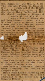 Image of Case 512 8. Funeral notice of P's son in Lowell-Courier Citizen newspaper 30 August 1909
 page 2
