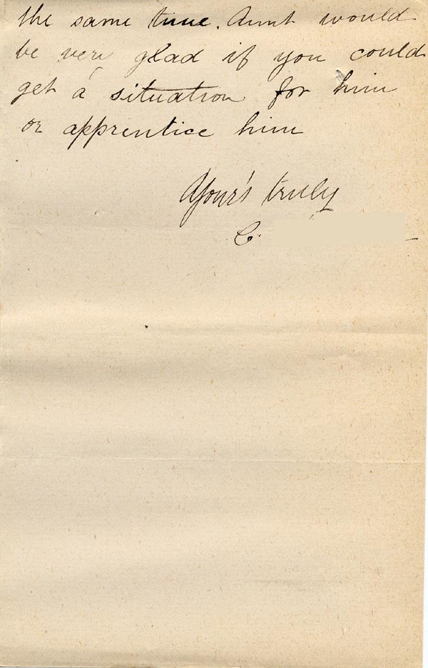 Large size image of Case 517 9. Letter from E's sister  October? 1888
 page 2