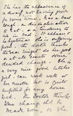 Image of Case 542 8. Letter from Mildenhall about F's delicate health  23 February 1892
 page 3