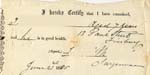 Image of Case 588 2. Medical certificate  23 June 1885
 page 1