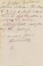 Image of Case 749 2. Letter from Miss T. proposed foster mother for A.  11 August 1886
 page 2