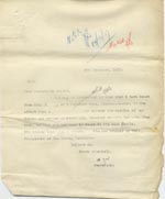 Image of Case 795 14. Letter to Revd Edward Rudolf informing him of A's long service  8 December 1927
 page 1