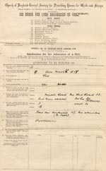 Image of Case 807 1. Application to Waifs and Strays' Society 4 October 1886
 page 1