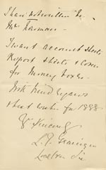 Image of Case 866 7. Letter from Miss Grainger suggesting C.  5 January 1888
 page 3