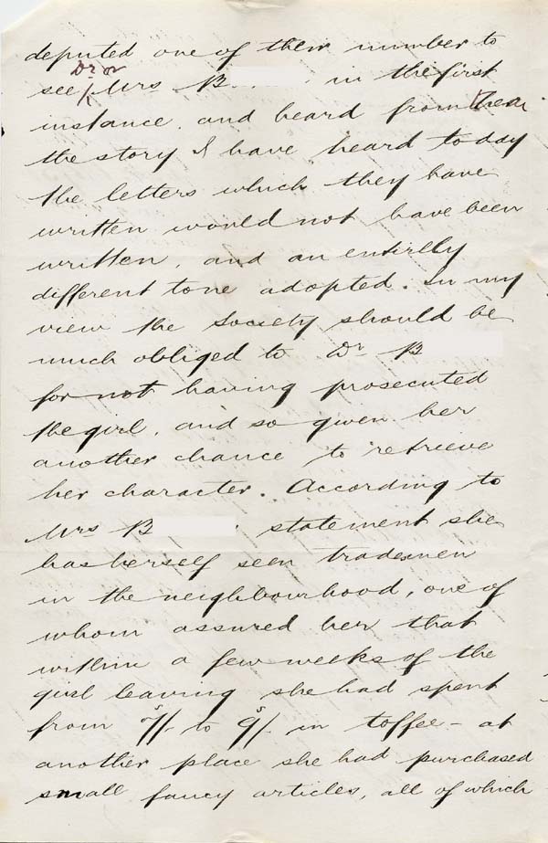 Large size image of Case 941 21. Letter from Lincoln's Inn about M's theft  3 September 1895
 page 2