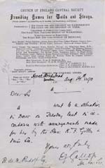 Image of Case 941 8. Letter from the Hemel Hempstead Home informing Revd Edward Rudolf that A. had gone to a situation in Dover  14 August 1890
 page 1