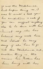 Image of Case 941 13. Letter from the Female Mission, Greenwich giving details of A's plight  8 June 1894
 page 3