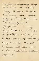 Image of Case 941 14. Letter from the Female Mission requesting help for A.  16 June 1894
 page 3