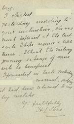 Image of Case 941 17. Letter about M. taking another place as a servant with reference to problems arising while she was at Harrow  17 May 1895
 page 3