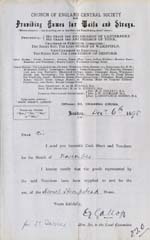 Image of Case 942 24. Letter from Hemel Hempstead including note of M's health  6 December 1895
 page 1