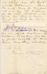 Image of Case 1047 7. Letter from Miss Gittens, Industrial Home, Fareham  5 November 1889
 page 2