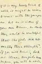 Image of Case 1106 2. Excerpt of letter from Hillingdon vicarage c. early 1891
 page 3
