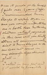 Image of Case 1138 3. Letter to Mrs C. Jonas, Barnes Ladies Association 27 March 1887
 page 3
