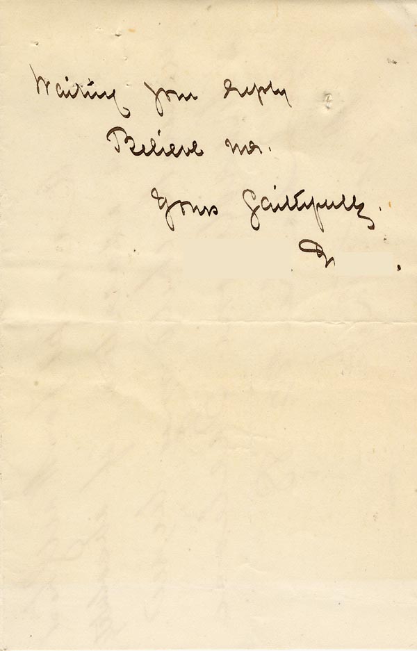 Large size image of Case 1265 2. Letter from Miss Evans 10 March 1888
 page 3
