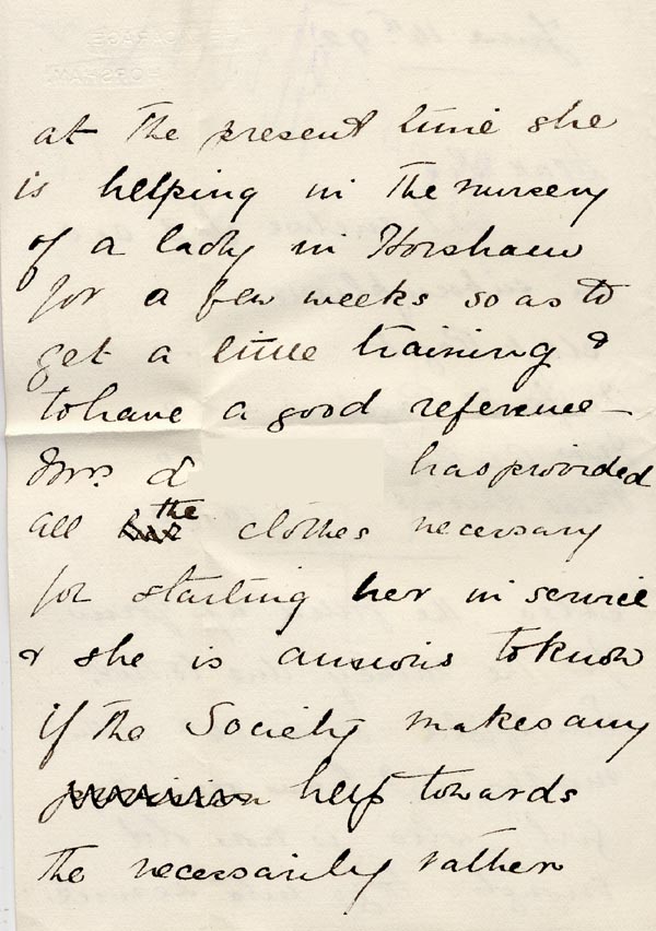 Large size image of Case 1265 9. Letter from Miss Robinson 14 June 1892
 page 2