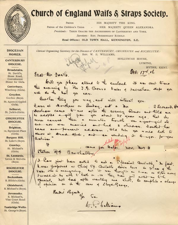 Large size image of Case 1265 12. Letter from Mrs Bostock 24 September 1901
 page 1