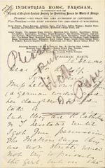 Image of Case 1269 8. Letter from Fareham 16 December 1890
 page 1