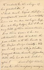 Image of Case 1294 9. Letter from Mrs Bere to Revd Edward Rudolf  21 November 1895
 page 2