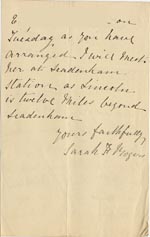Image of Case 1294 15. Letter from Miss Rogers to Revd Edward Rudolf  28 December 1895 
 page 2