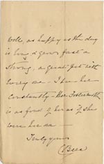 Image of Case 1294 29. Letter from Mrs Bere to Revd Edward Rudolf  10 July 1900
 page 2