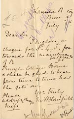 Image of Case 1372 8. Letter from Launton Rectory 13 July 1888
 page 1