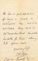 Image of Case 1399 10. Letter from the Great Waldingfield Rectory 8 May 1893
 page 2