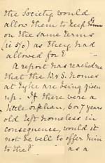 Image of Case 2258 9. Letter from Miss Fell  21 April 1892
 page 3