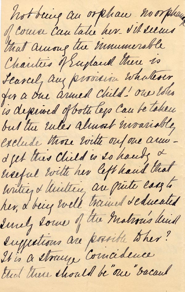 Large size image of Case 2434 4. Letter from Miss D. c. 26 April 1890
 page 2