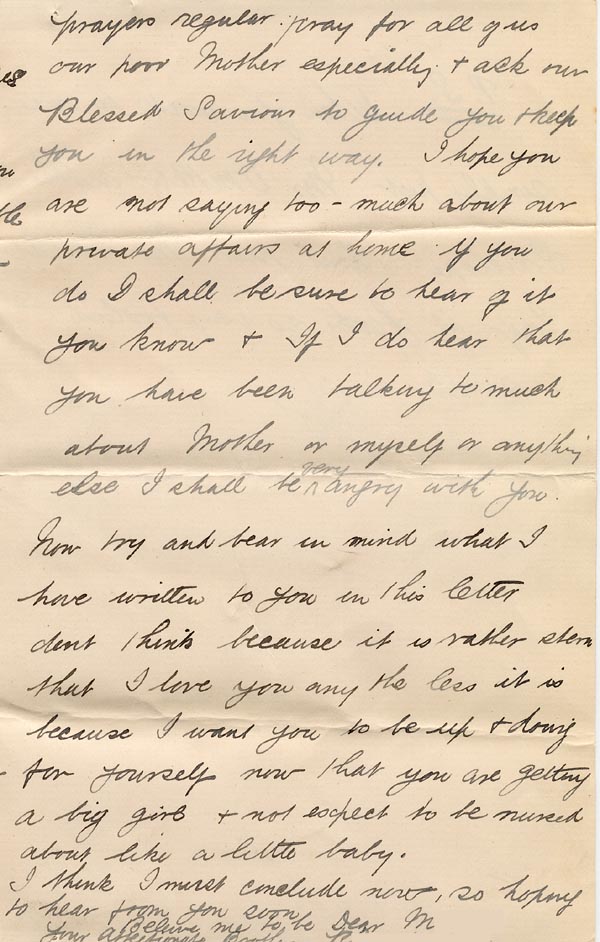 Large size image of Case 2716 3. Letter from M's brother to M. 26 January 1891
 page 3